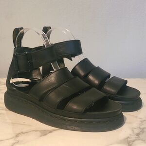 Dr. Martens Black Leather Sandals